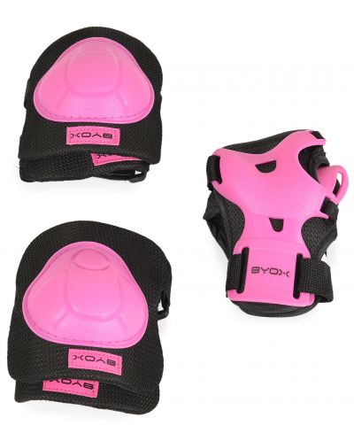 Set dječjih štitnika Byox - H110, Class A, Pinky, do 25 kg - 1