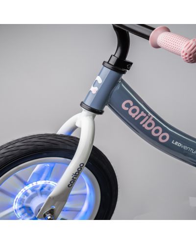 Bicikl za ravnotežu Cariboo - LEDventure, plavi/ružičasti - 7