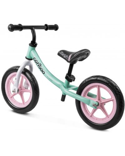 Bicikl za ravnotežu Cariboo - Classic, mint/ružičasti - 2
