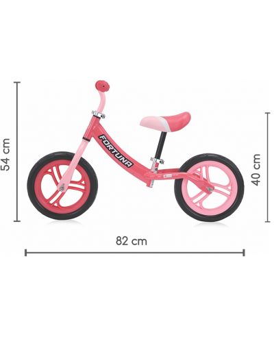 Bicikl za ravnotežu Lorelli - Fortuna Air, sa svjetlećim felgama, roza - 7