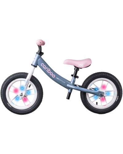 Bicikl za ravnotežu Cariboo - LEDventure, plavi/ružičasti - 1