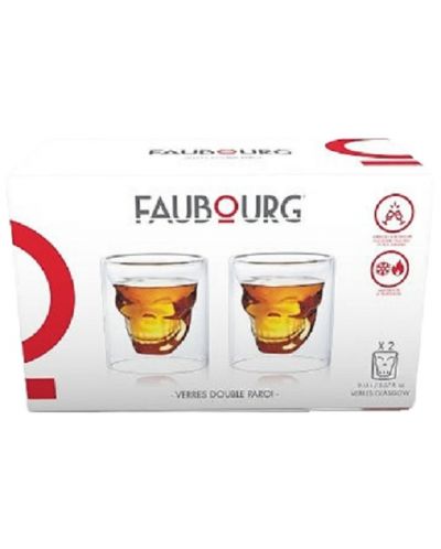 Set od 2 čaše s duplom stijenkom za viski Faubourg - Glasgow, 200 ml - 2