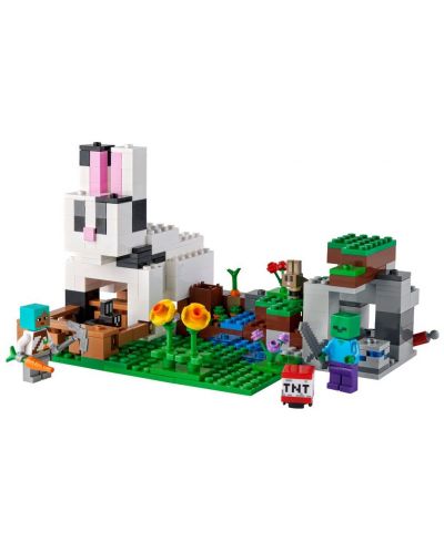 Konstruktor Lego Minecraft - Ranč zečeva (21181) - 2