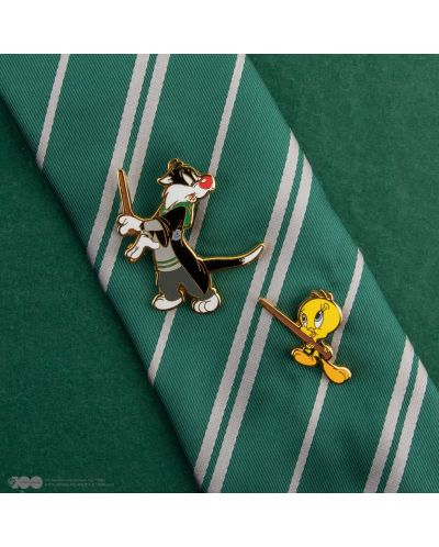 Set bedževa CineReplicas Animation: Looney Tunes - Sylvester and Tweety at Hogwarts (WB 100th) - 4
