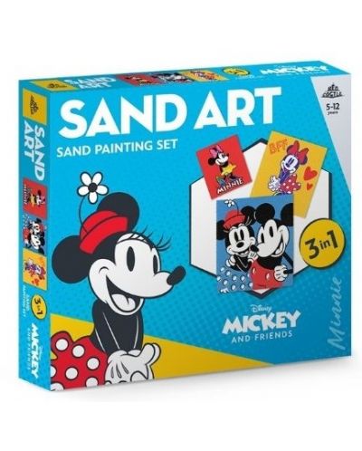 Set za bojanje pijeskom Red Castle - Sand Art, Minnie Mouse - 1