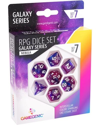 Set kockica Gamegenic: Galaxy Series - Nebula, 7 komada - 1