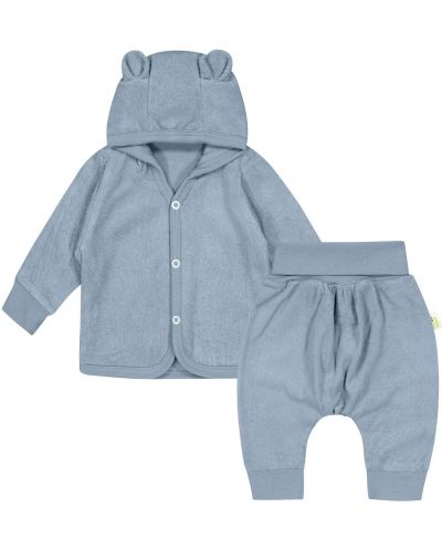 Set od 2 dijela Bio Baby - Dukserica i hlače, 62 cm, 3-4 mjeseca, blue forte - 1