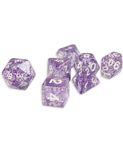 Set kockica Dice4Friends Confetti - Purple, 7 komada - 1