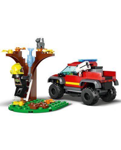 Konstruktor LEGO City - Vatrogasni kamion 4x4 (60393) - 4