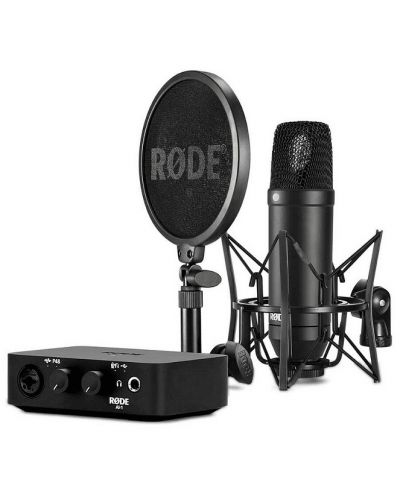 Set mikrofona i audio sučelje Rode NT1+AI - crni - 1