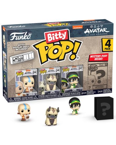 Set mini figurica Funko Bitty POP! Animation: Avatar: The Last Airbender - 4-Pack (Series 1) - 1