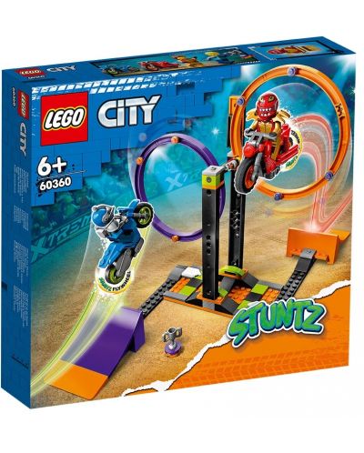 Konstruktor LEGO City-  Stuntz, Izazov kaskaderskog vrtenja (60360) - 1