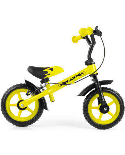 Bicikl za ravnotežu Milly Mally - Dragon, žuti - 1