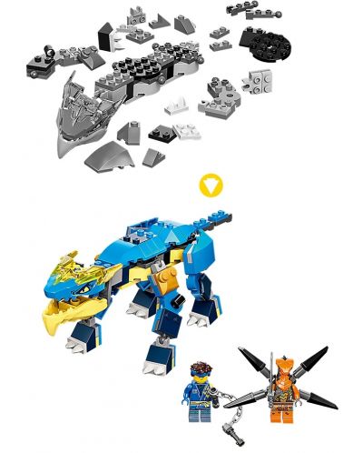 Konstruktor Lego Ninjago - Olujni zmaj Jay EVO (71760) - 6