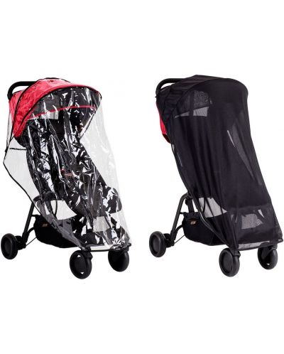 Set kišne navlake i suncobrana za kolica Phil&Teds Mountain Buggy Nano - 1