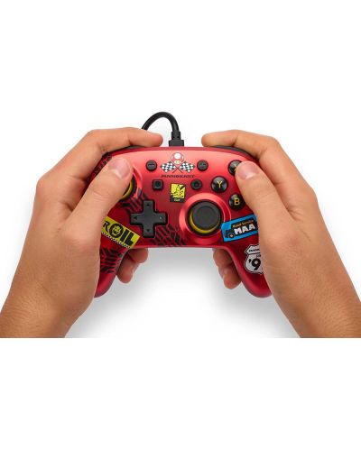 Kontroler PowerA - Nano Enhanced, žičani, za Nintendo Switch, Mario Kart: Racer Red - 6