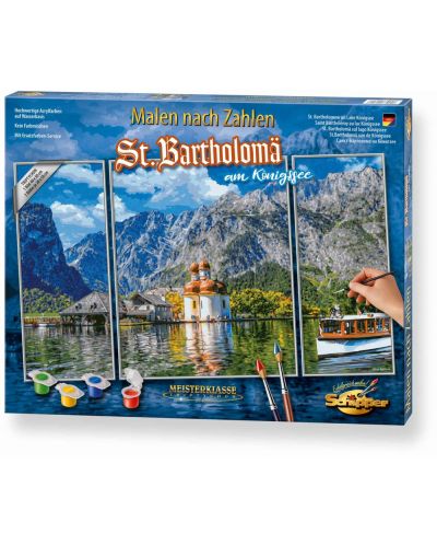 Set za slikanje po brojevima Schipper - Sv. Bartolomej na jezeru Königssee - 1