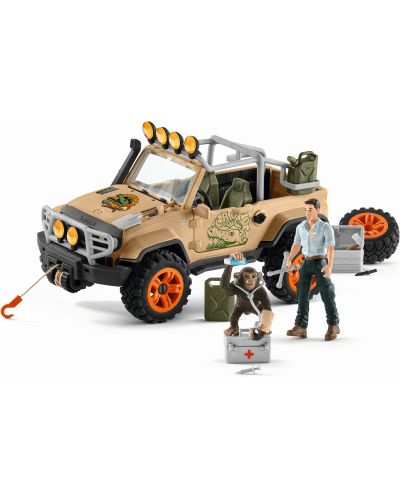 Set figurica Schleich Wild Life - Automobil 4 x 4 - 2