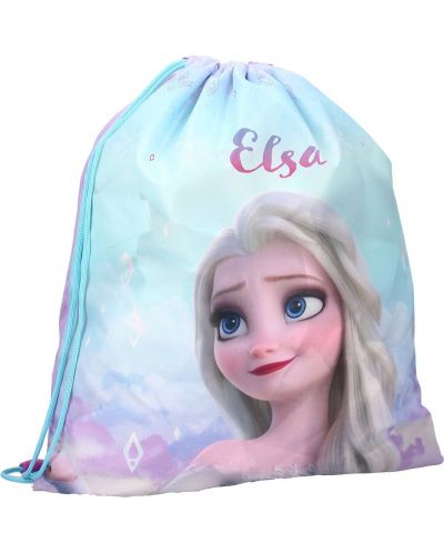 Set za vrtić Vadobag Frozen II - Ruksak i sportska torba, Elsa, plava i ljubičasta - 4