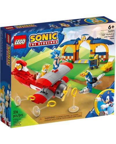 Konstruktor LEGO Sonic - Tailsova radionica i avion Tornado (76991) - 1
