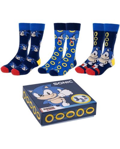 Set čarapa Cerda Games: Sonic the Hedgehog - Sonic, veličina 36-41 - 2