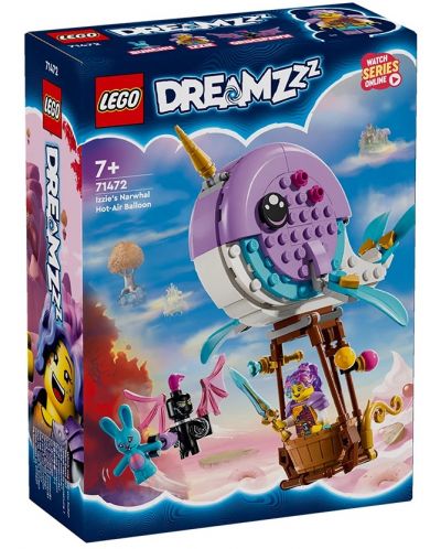 Konstruktor LEGO DreamZzz - Izzyjev narval - balon na vrući zrak (71472) - 1