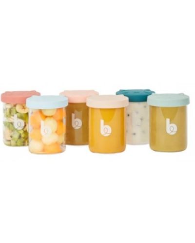 Set staklenih zdjelica za hranu Babymoov - ISY Bowls, 6 komada х 250 ml  - 1