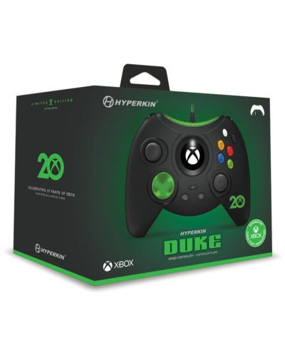 Kontroler Hyperkin - Duke, Xbox 20th Anniversary Limited Edition, žičani, crni (Xbox One/Series X/S/PC) - 6