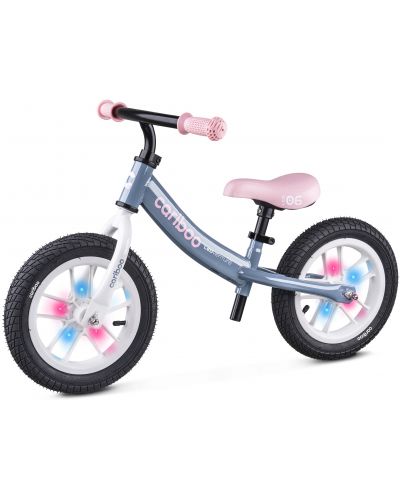 Bicikl za ravnotežu Cariboo - LEDventure, plavi/ružičasti - 3