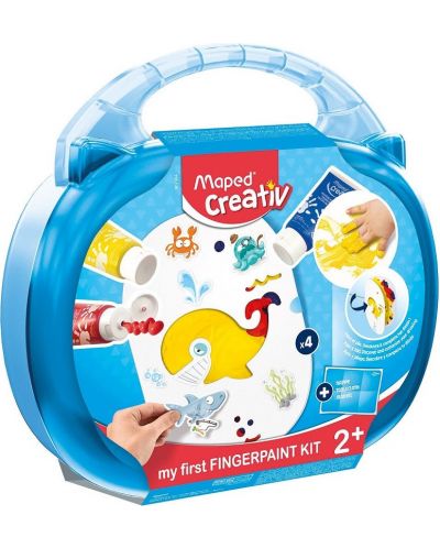 Set za slikanje prstima Maped Creativ Early Age - 10 dijelova - 1