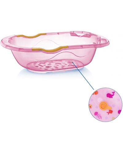 Komplet za kupanje s termometrom BabyJem - Ružičasti, 6 dijelova - 2