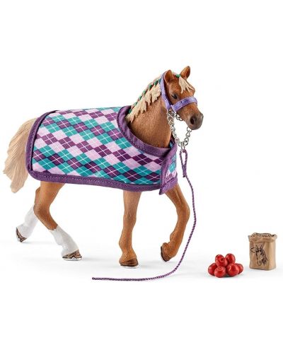 Set figurica Schleich Horse Club - Engleski punokrvni konj s dekom - 1