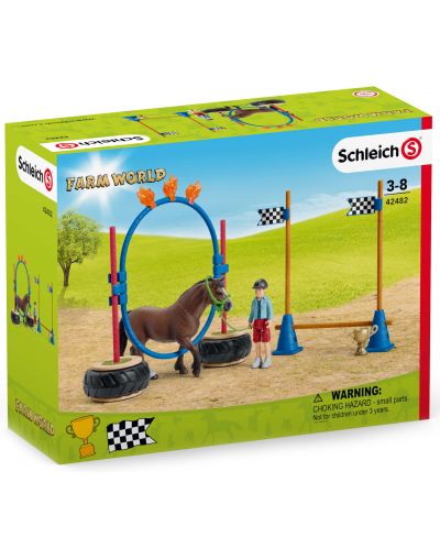 Set Schleich Farm World Horses – Natječanje u agilnosti s ponijem - 2