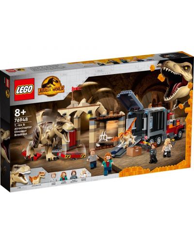 Кonstruktor LEGO Jurassic World - Bijeg T-Rexa i Atrosiraptora (76948) - 1