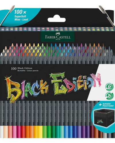 Set olovaka Faber-Castell Black Edition - 100 boja - 1
