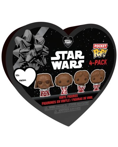 Set mini figurica Funko Pocket POP! Movies: Star Wars - Happy Valentine's Day Box - 3
