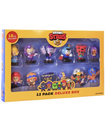 Set mini figurica P.M.I. Games: Brawl Stars - 12 Pack Deluxe Box Stampers (asortiman) - 1