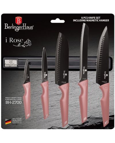 Set od 5 noževa Berlinger Haus - I-Rose Collection, s magnetskom trakom - 2