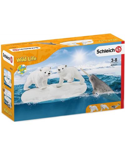 Set figurica Schleich Wild Life – Polarni medvjedići - 2