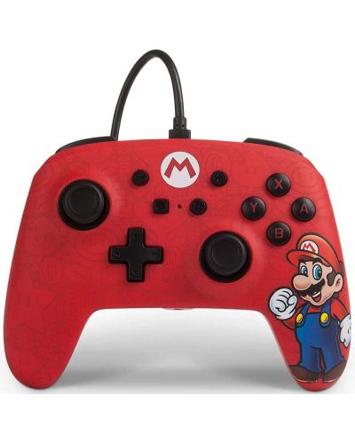 Kontroler  PowerA - Enhanced za Nintendo Switch, žičani, Mario - 1