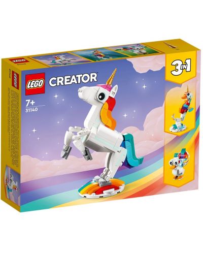 Konstruktor 3 u 1 LEGO Creator - Čarobni jednorog (31140) - 1
