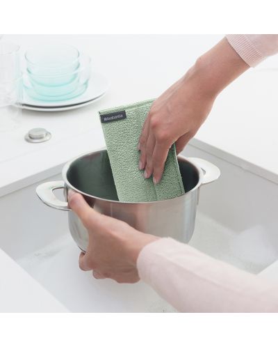 Set od 3 ručnika od mikrofibre Brabantia - SinkSide, grey/green - 4