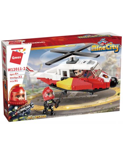 Konstruktor Qman Mine City - Spasilački helikopter - 1