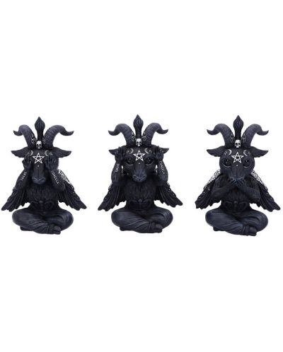 Set kipića Nemesis Now Adult: Cult Cuties - Three Wise Baphoboo, 13 cm - 1