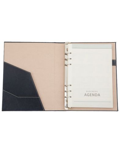 Kožna bilježnica-agenda Lemax Novaskin - А5, tamnoplava, Standart - 2