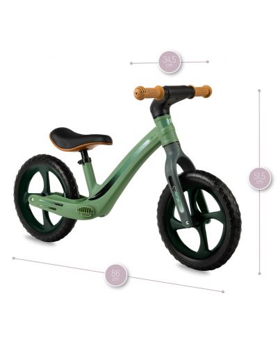 Bicikl za ravnotežu Momi - Mizo, zeleni - 4