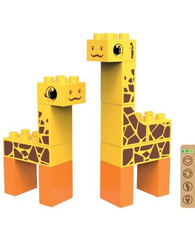 Konstruktor 2 u 1 BioBuddi - Žirafa, 14 dijelova - 3