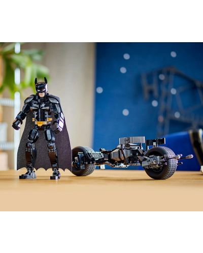 Konstrukcijski set LEGO DC Comics Super Heroes - Batman konstrukcijska figura i Bat-Pod bicikl (76273) - 9