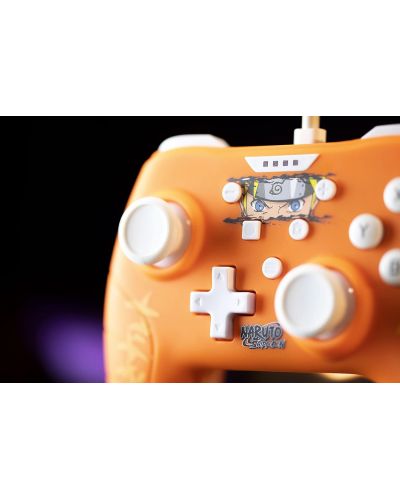 Kontroler Konix - za Nintendo Switch/PC, žičan, Naruto, narančasti - 4