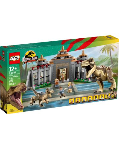 Konstruktor LEGO Jurassic World - Centar za posjetitelje s Rexom i Raptorom (76961) - 1